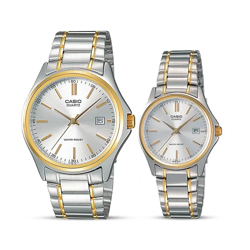 Casio Enticer Two-tone Couples Watch | MTP/LTP-1183G-7A